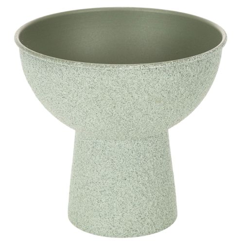 Moderne rund plantekasse på høj base, 18 cm