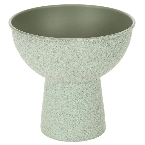 Moderne rund plantekasse på høj base, 18 cm