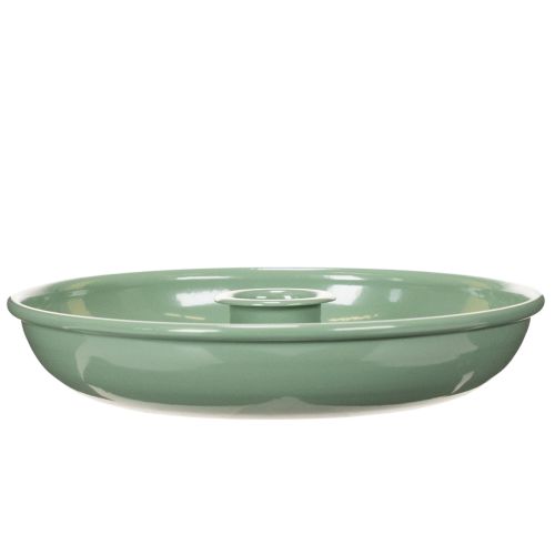 Grøn metallysestage, dekorativ, til keglelys, 13 cm | Floristik24.dk