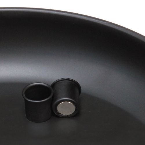 Artikel Skål med lysestagemagnet sort Ø33cm H7,5cm