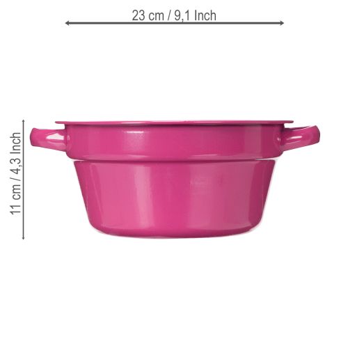 Artikel Metalplantekasse, sommerdekoration til opholdsstue, 23 cm, 3 stk.