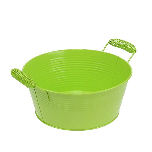 Floristik24 Skål rund æblegrøn Ø22cm H9.5cm