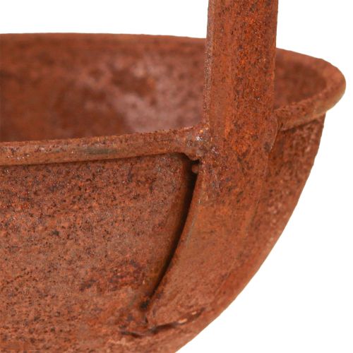 Floristik24 Skål til plantning af pynteske rust Ø12cm 3 stk