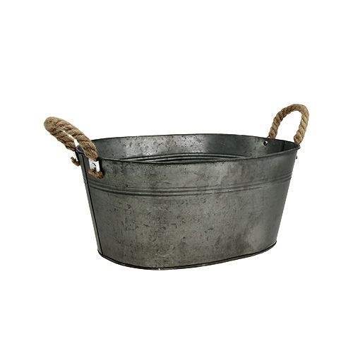 Floristik24 Skål antik oval 28 x 17cm H12cm 2stk