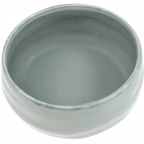 Floristik24 Keramisk skål, bølget plantekasse, keramisk dekoration oval Ø18,5cm H7,5cm