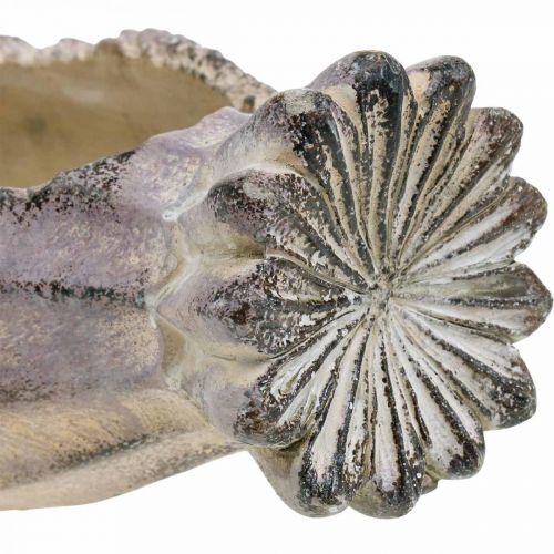 Floristik24 Valmuekapsel til plantning, betondekoration, plantekrukke, havedekoration L29,5cm