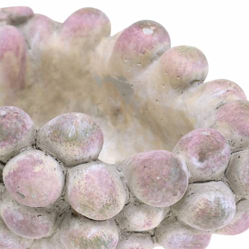 Floristik24 Dekorativ skål druer grå lilla creme 19×14cm H9,5cm