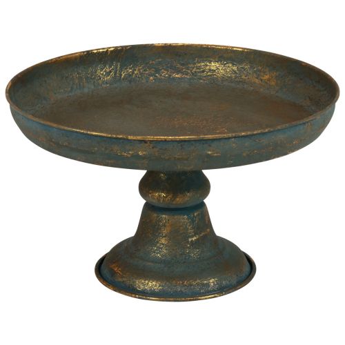 Skål med fod dekorativ skål metal skål guld Ø29cm H17,5cm