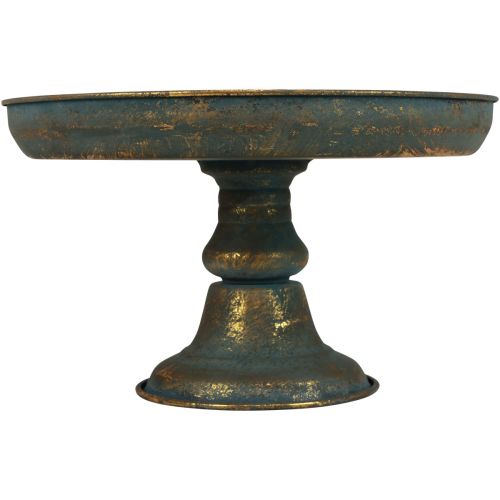 Skål med fod dekorativ skål metal skål guld Ø29cm H17,5cm
