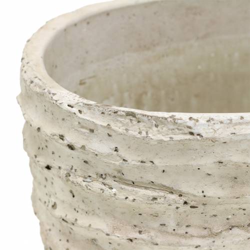 Floristik24 Plante pot oval hvid antik 27cm x 16cm H13cm