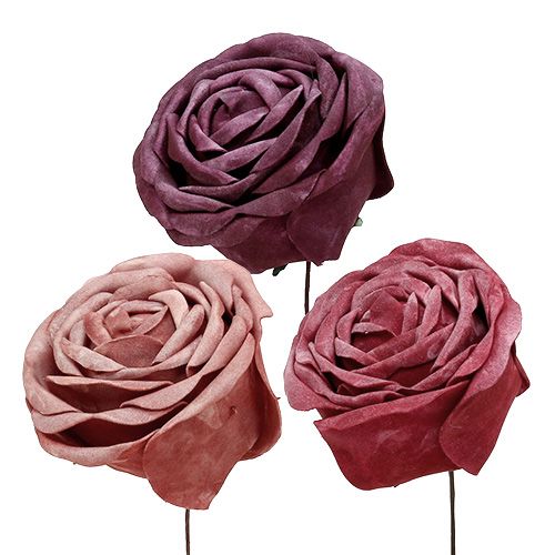 Floristik24 Skum rose mix Ø10cm 6stk