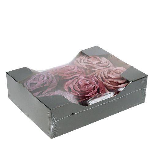 Floristik24 Skum rose mix Ø10cm 6stk