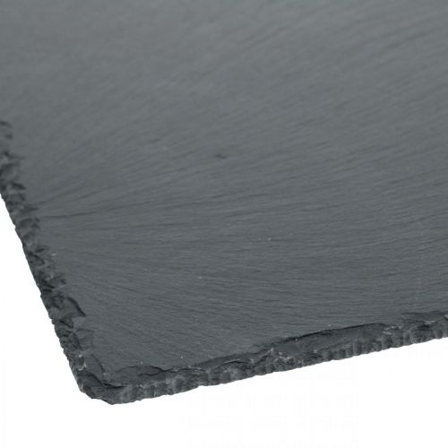 Artikel Skiferplade firkantet, dekorativ bakke natursten 25×25cm 2stk
