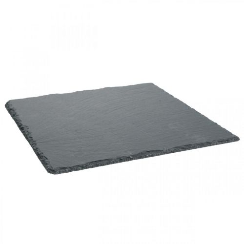 Artikel Skiferplade firkantet, dekorativ bakke natursten 25×25cm 2stk