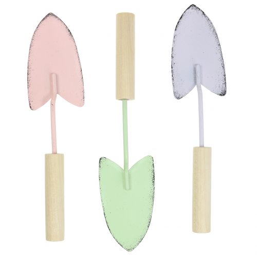 Artikel Dekorative skovle assorterede farver 14cm 9stk