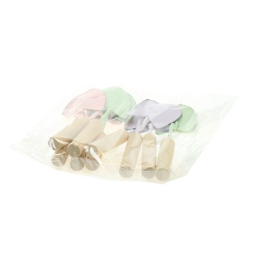 Artikel Dekorative skovle assorterede farver 14cm 9stk