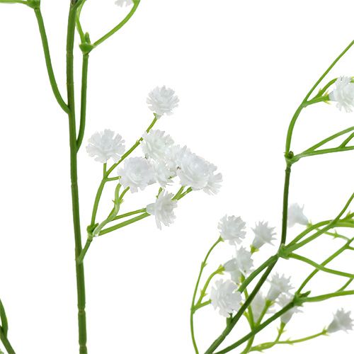 Artikel Gypsophila kunstige blomster hvid 52cm 6stk