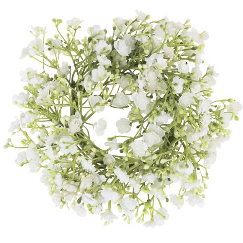 Floristik24 Gypsophila Krans Lille Kunstig Blomsterkrans Ø18cm