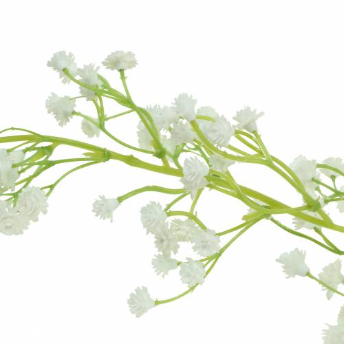 Floristik24 Bryllupsdekoration krans gypsophila med øjenlåg hvid 180cm