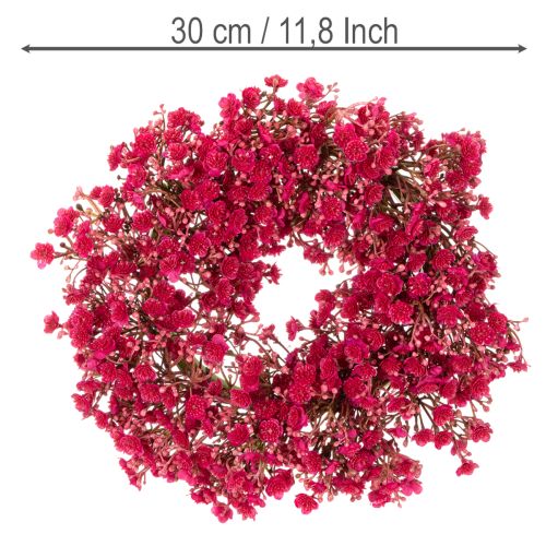 Kunstig blomsterkrans, babyåndedekoration, 30 cm | Floristik24.dk