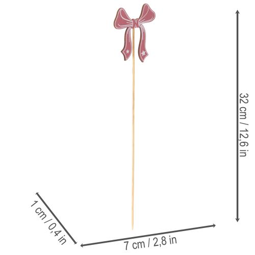 Dekorative sløjfeblomsterpinde 32 cm 12 stk. | Floristik24.dk
