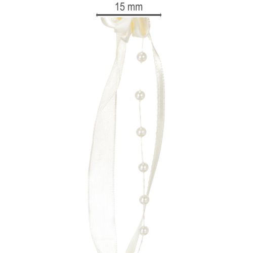 Artikel Bånd Valentino creme 15mm 5m