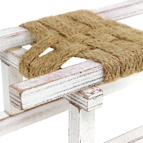 Floristik24 Træslæde hvid 28cm x 11cm x 11cm 1 stk
