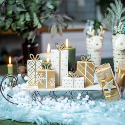 Floristik24 Kane med gaver, advent, pynt til jul L37,5cm H23cm