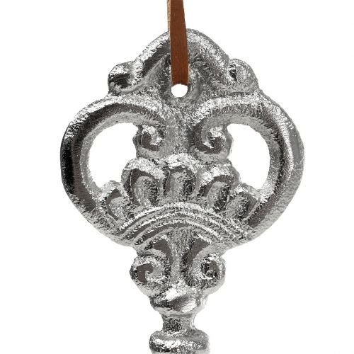 Floristik24 Nøgle sølv til at hænge 15,5 cm 2stk