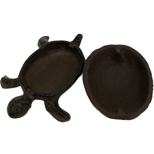Floristik24 Nøgle skjulested skildpadde brun 11 cm x 8 cm x 4 cm