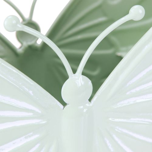 Artikel Butterfly Metal Urtepotte Grøn 22,5/30 cm Sæt med 2