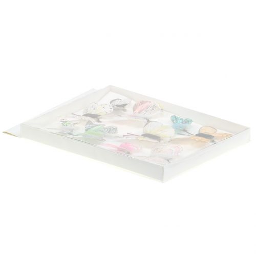 Floristik24 Deco sommerfugl på klip sorteret 5cm - 8cm 10stk