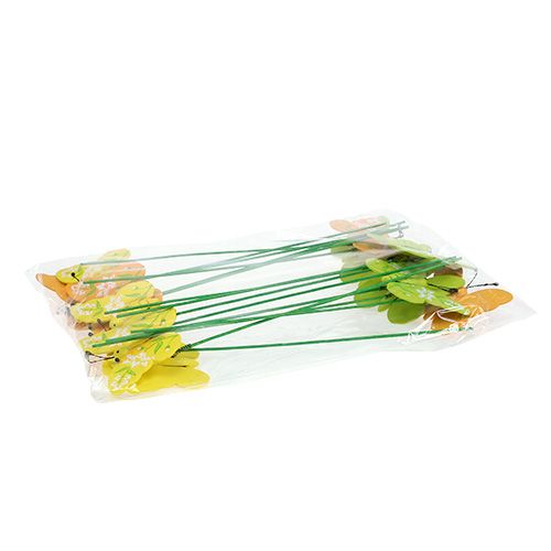 Artikel Sommerfugl farverig sort. 6cm L25cm 15 stk