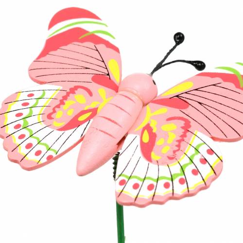 Artikel Blomsterprop sommerfugletræ assorteret 7,5cm 16 stk
