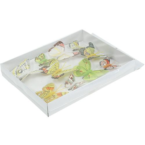 Floristik24 Sommerfugle med clips 5cm - 7cm assorteret 10stk