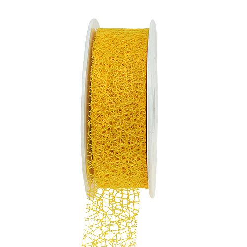 Floristik24 Smykkebånd gul 3 cm 10m
