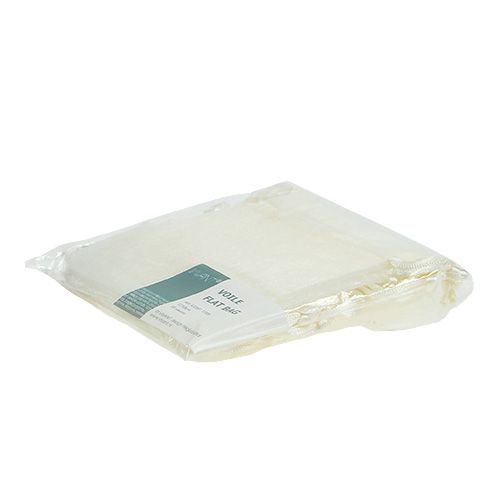 Floristik24 Smykketaske lavet af organza creme 12x9cm 10p