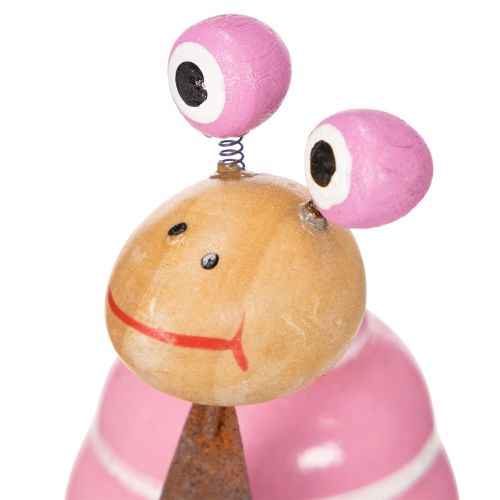 Artikel Sneglefigur med sjovt design, en charmerende forårsdekoration, 9 cm, 4 stk.
