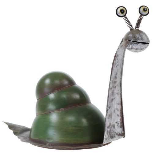 Floristik24 Deco snegl metal dekorationsfigur havedekoration 26x14x20cm