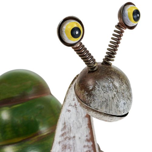 Floristik24 Deco snegl metal dekorationsfigur havedekoration 26x14x20cm