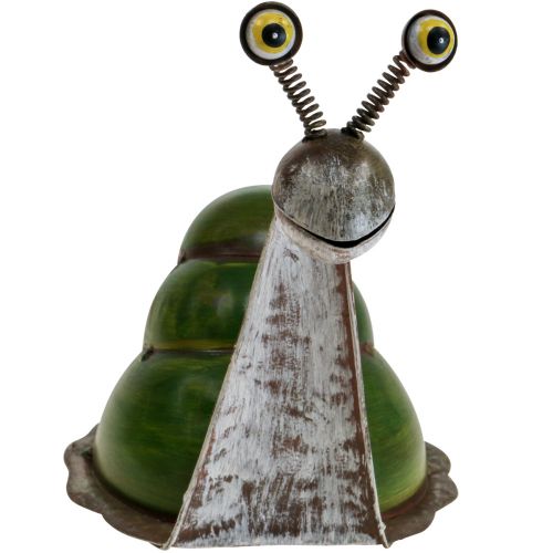 Floristik24 Deco snegl metal dekorationsfigur havedekoration 26x14x20cm