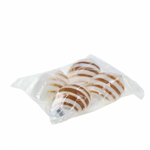 Floristik24 Søsnegl tønde snegl natur 10-12cm 4 stk