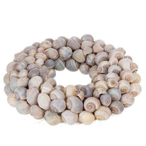 Artikel Sneglekrans til ophængning, dekorativ krans, maritim stil, Nathai, Ø35 cm