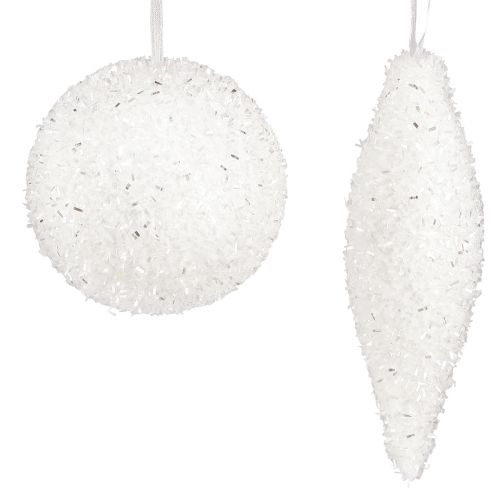 Artikel Snepynt julepynt kugler kogler Ø4/8cm 18 stk