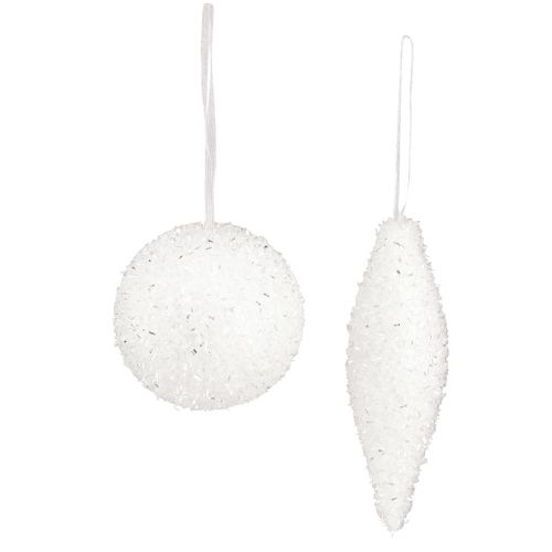 Artikel Snepynt julepynt kugler kogler Ø4/8cm 18 stk