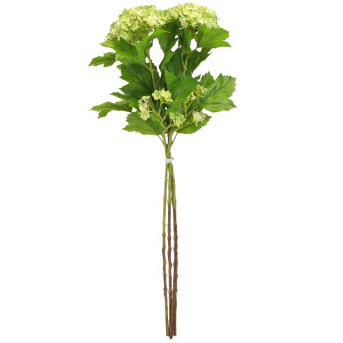 Artikel Snebold kunstige blomster Viburnum kunstgrøn 61cm 4 stk