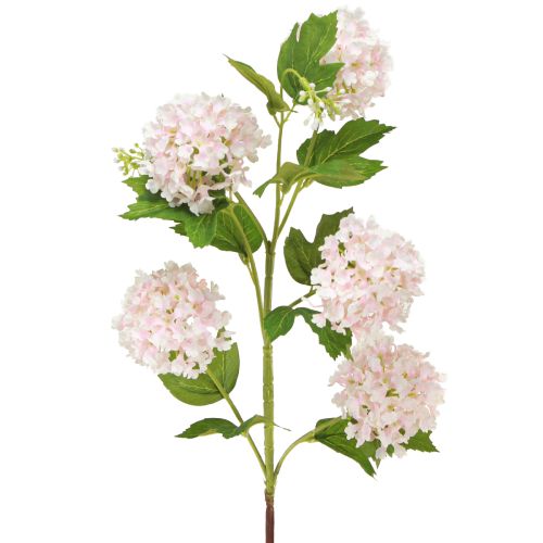 Artikel Snebold Plante Kunstige Blomster Lyserød Hvid L78cm 2stk