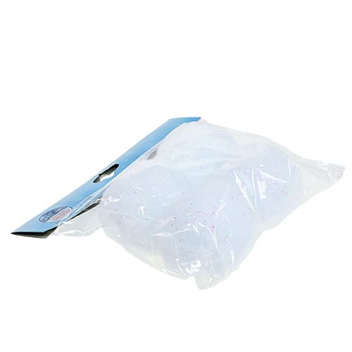 Floristik24 Snowball med glimmer 8cm 4stk