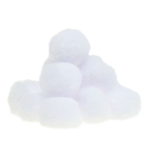 Floristik24 Snebold hvid 4cm 24 stk