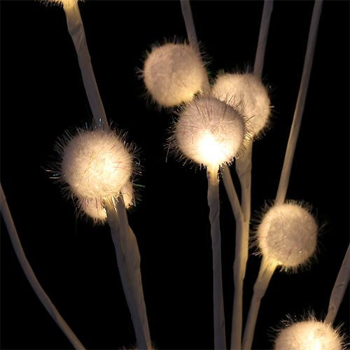 Floristik24 Sneboldgrene LED varm hvid 72 lys H1m 3stk